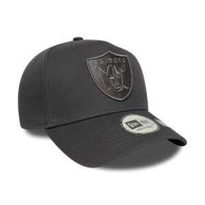 NEW ERA 9FORTY E-FRAMENFL LAS VEGAS RAIDERS METALLIC DARK GREY