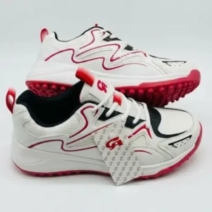 Men's Cricket shoes- White and red