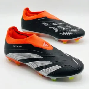 Men's All season Soccer shoes- Black & Orange