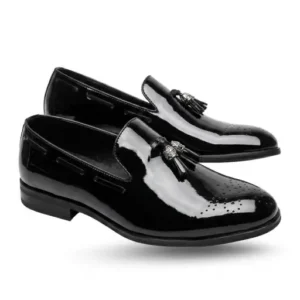 Men's solid color Tassel slip- Party Shoes