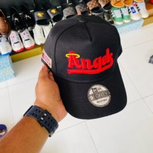 Black Angles red logo cap