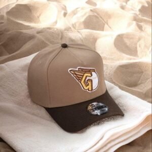 Two tone Premium cap Brown and cream color