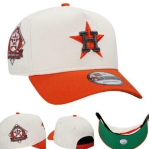 White and Orange Premium design cap