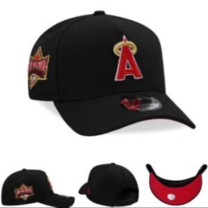 Black cap design with Red A logo
