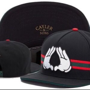Black unique design cap