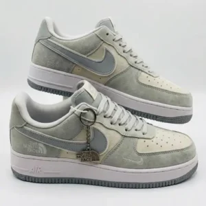 Men's shoes-Nike logo-Gray and white