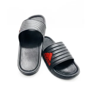 Men's casual slides - Adidas logo red