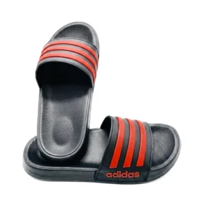 Men's casual slides - red lines