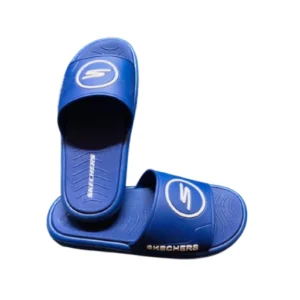 Men's casual slides - S logo blue