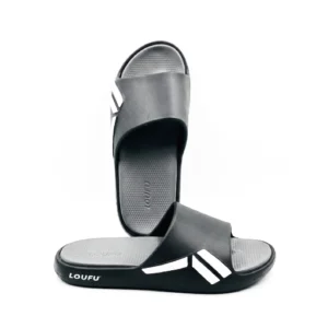 Men's casual slides - Loufu- black