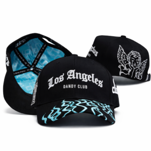 Los Angeles Dandy Club Baseball Cap – Black & Teal Edition