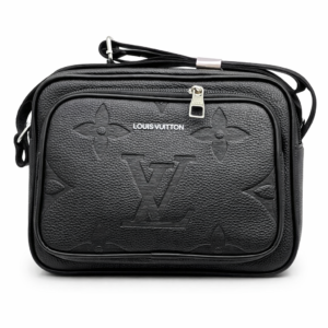 Louis Vuitton black monogram leather shoulder bag