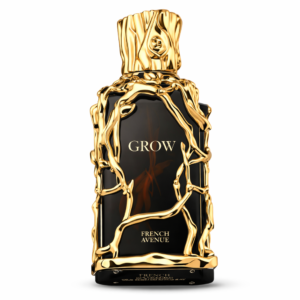 Grow Perfume by French Avenue in black and gold bottle