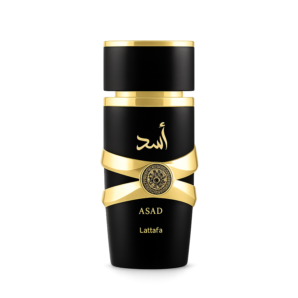 Lattafa Asad Eau de Parfum – Black & Gold Bottle (10ml)