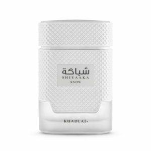 Khadlaj Shiyaaka Snow Perfume Bottle – White Textured Design